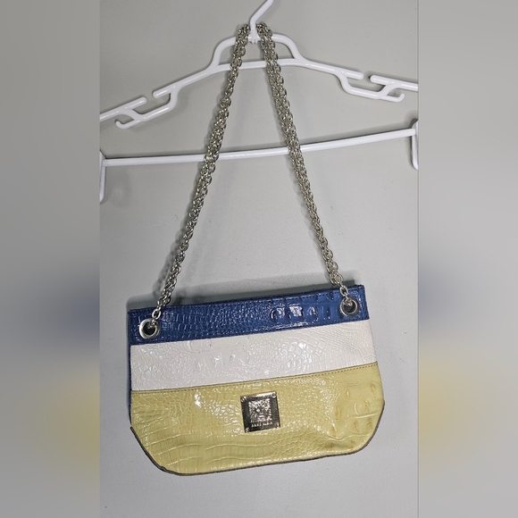Anne Klein Handbags - 🧡💜💛Anne klein purse handbag Cocodrilo Simulation Skin ❤️🧡💜